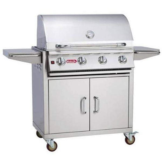 Bull Lonestar 30" Freestanding Gas Grill | 4 Burners | Freestanding on Cart
