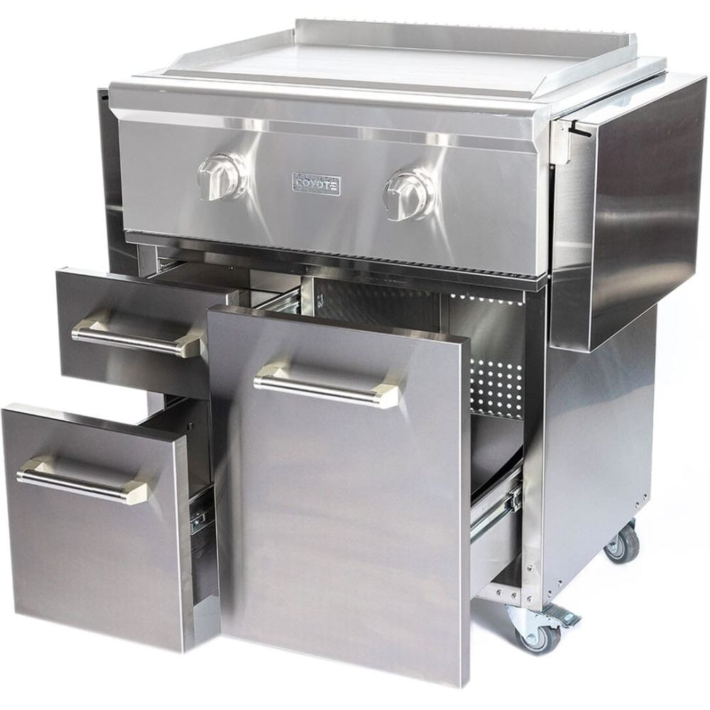 Coyote Cart for 30-Inch Flat Top Grill / C1FTCART