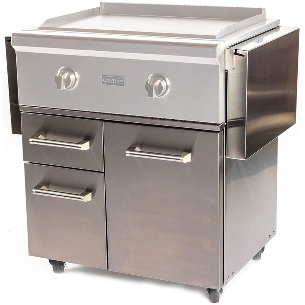 Coyote Cart for 30-Inch Flat Top Grill / C1FTCART
