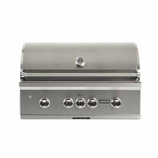 Coyote S-Series 36" Built-In Gas Grill, LED Lights, Ceramics C2SL36