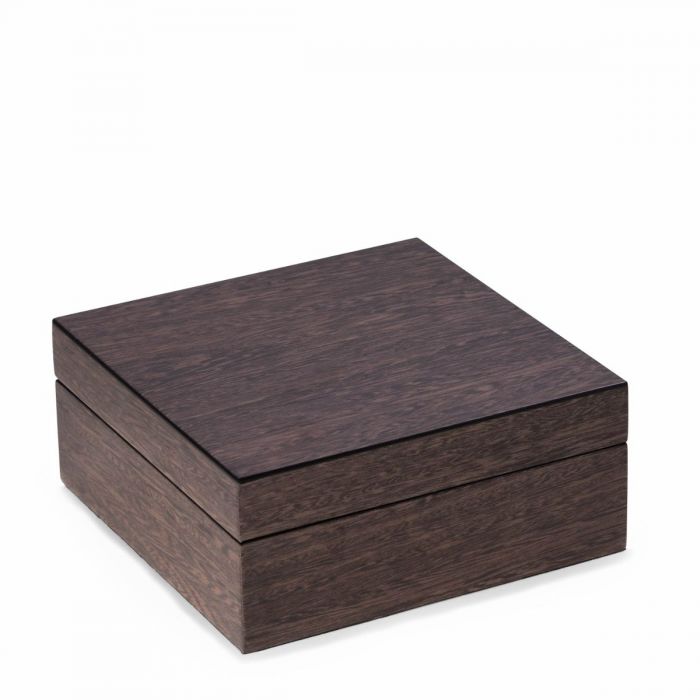 Bey-Berk 6-Watch Box with Storage | Italian Veneer | BB698GRY