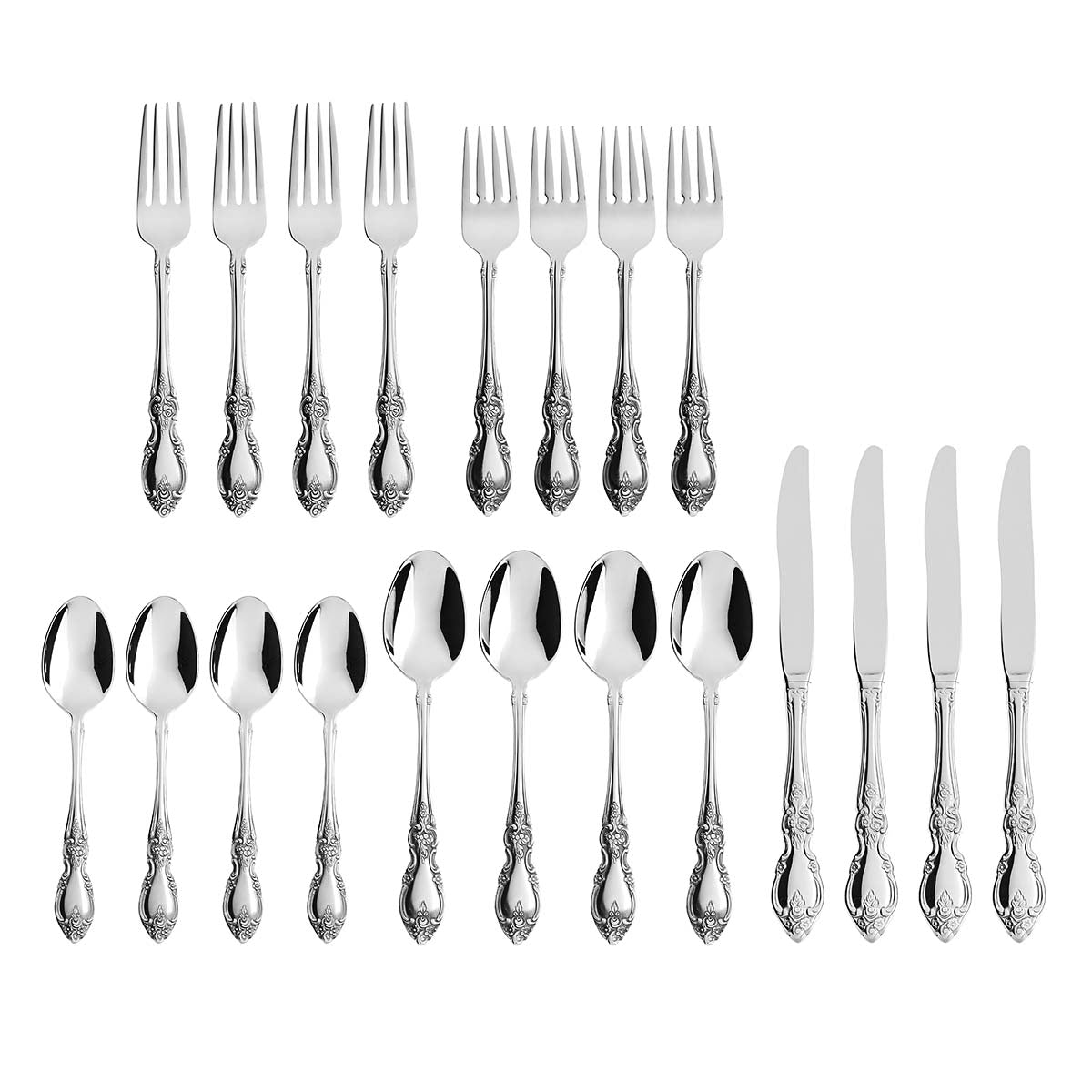 Oneida Louisiana 20 Piece Fine Flatware Set