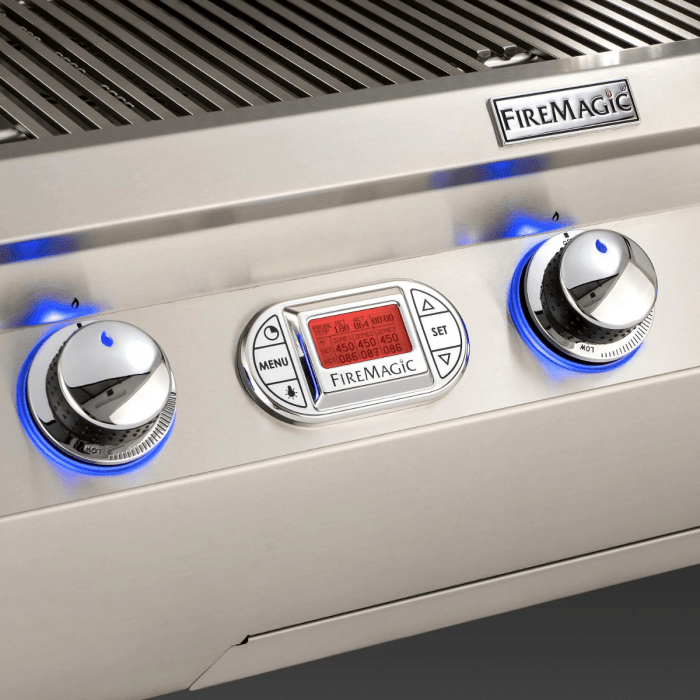 Fire Magic Echelon Diamond 36” Built-In Gas Grill / Rotisserie Backburner, Magic View Window, Digital Thermometer / E790i-8E1-W