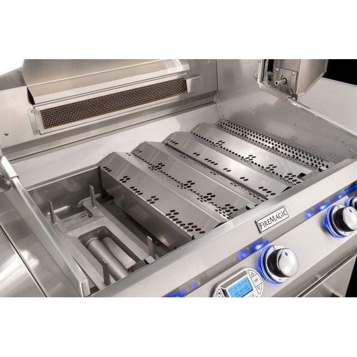 Fire Magic Echelon Diamond E790s Freestanding Cart Gas Grill With Rotisserie, Single Side Burner & Analog Thermometer - E790s-8EA-62