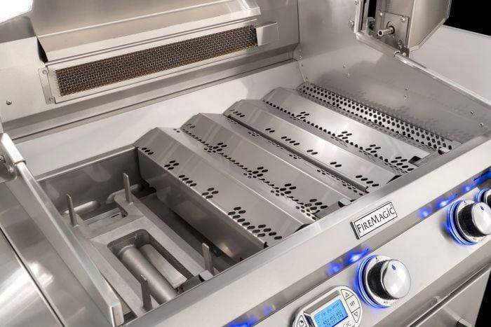 Fire Magic Echelon Diamond E790s Freestanding Cart Gas Grill With Rotisserie, Double Side Burner & Analog Thermometer - E790s-8EA-71