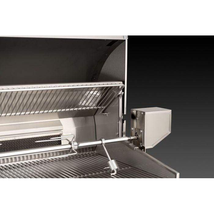 Fire Magic Echelon Diamond E790s Freestanding Cart Gas Grill With Rotisserie, Infrared Burner, Magic View Window, Double Side Burner & Analog Thermometer E790s-8LA-71-W