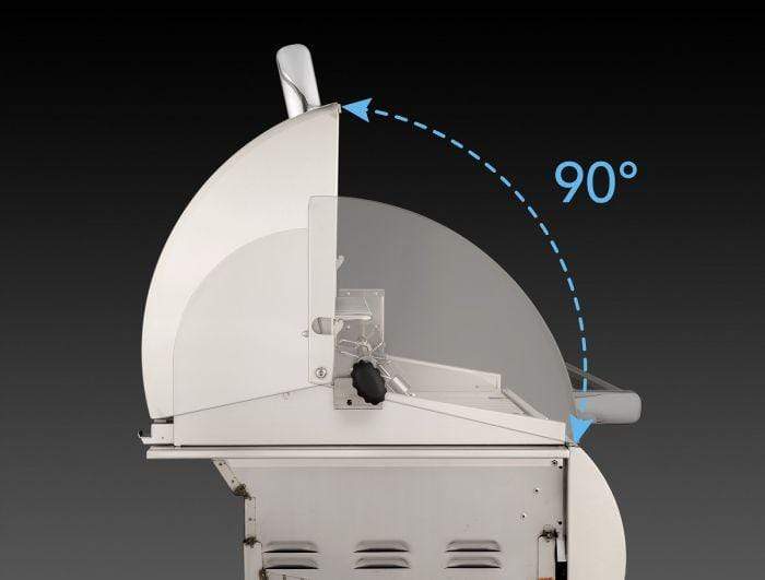 Firemagic Echelon E1060s Freestanding Cart Gas Grill Digital Thermometer, Magic Window and Single Sideburner E1060s-8E1-62-W