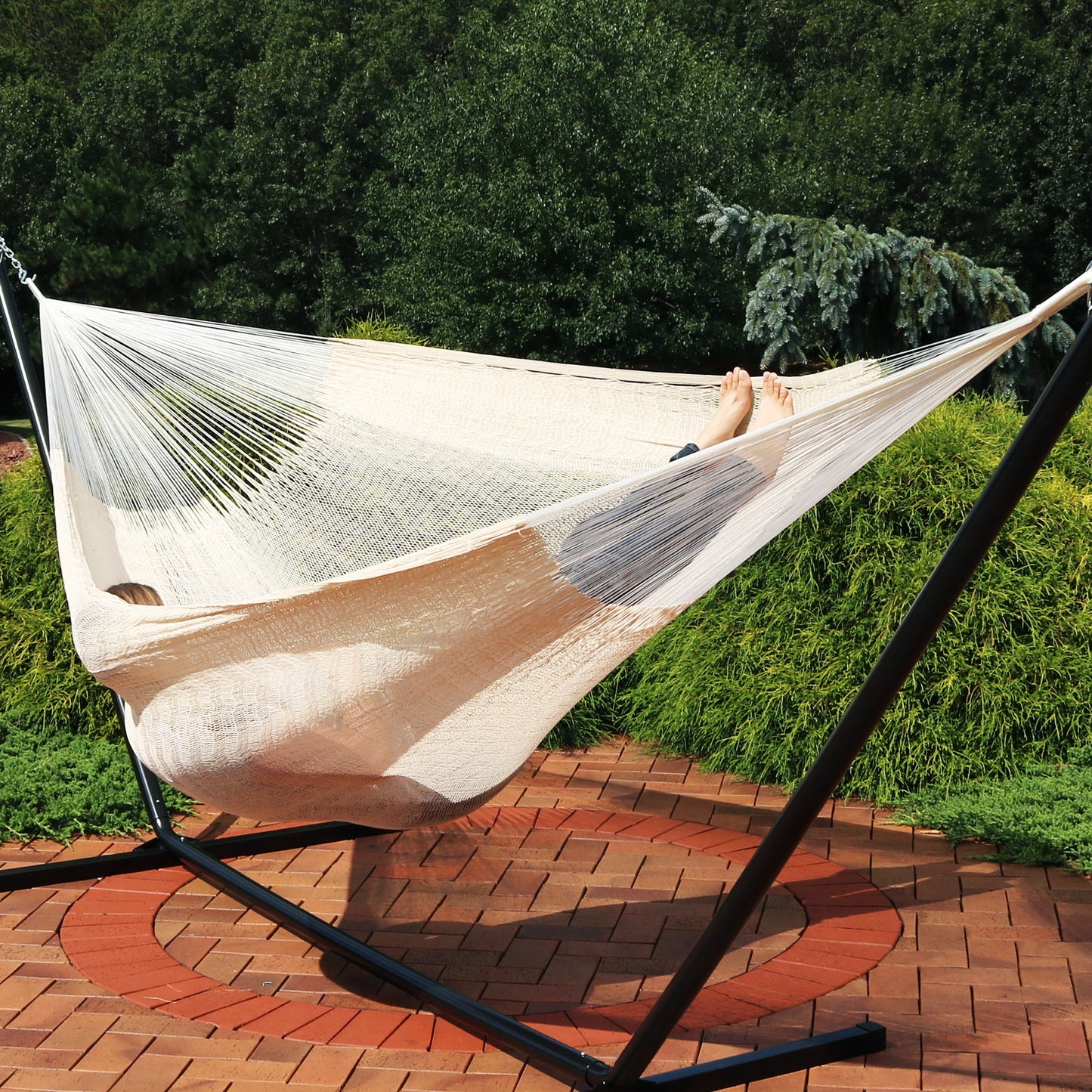 Handwoven XXL Mayan Hammock | Family Size | Thick Cotton Cord