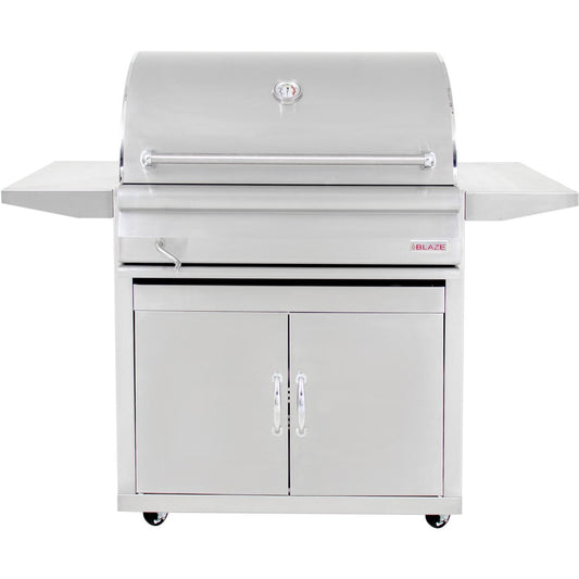 Blaze 32" Charcoal Grill With Adjustable Charcoal Tray