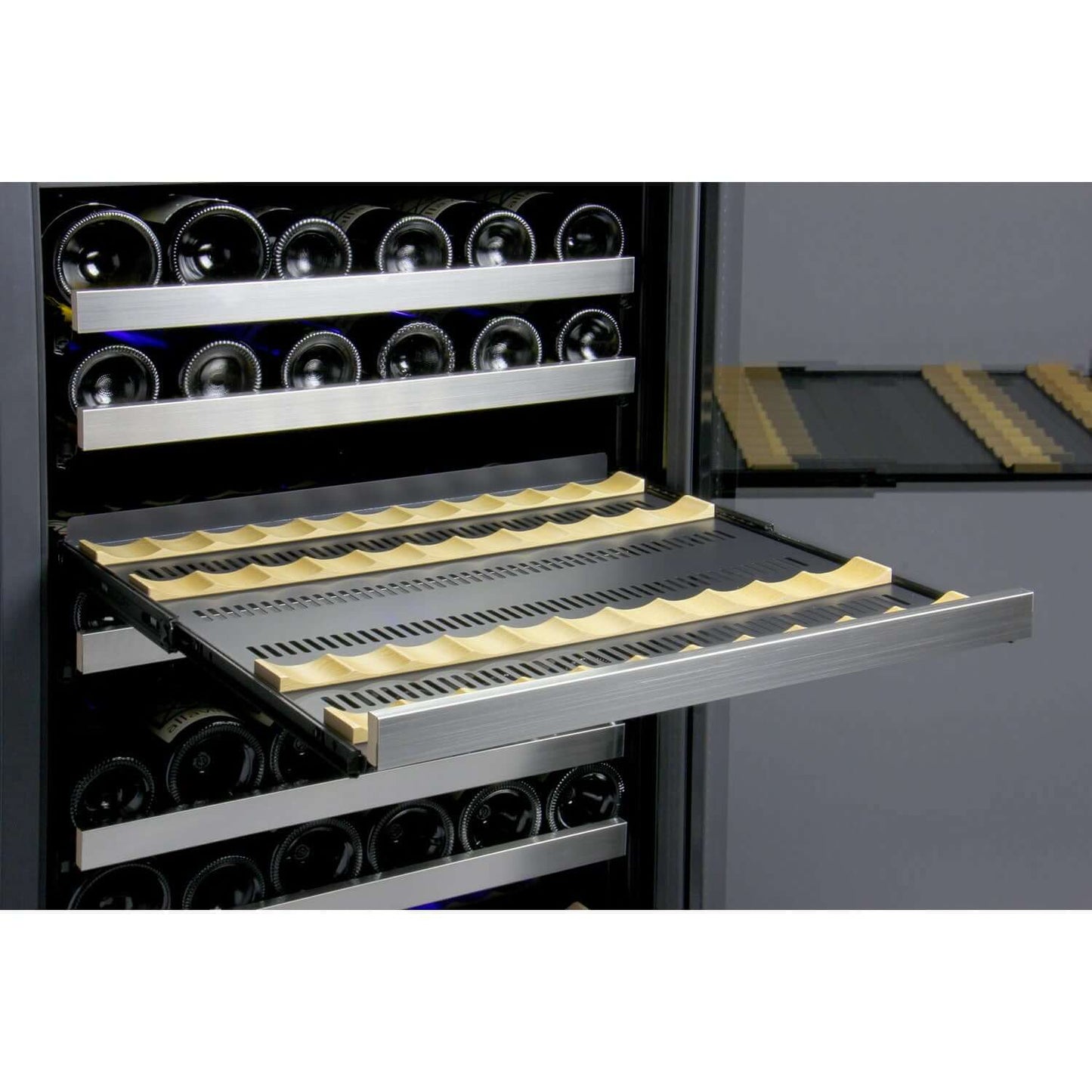 Allavino 24” 128 Bottle Single Zone Wine Cooler | Tru-Vino Technology and FlexCount II Shelving