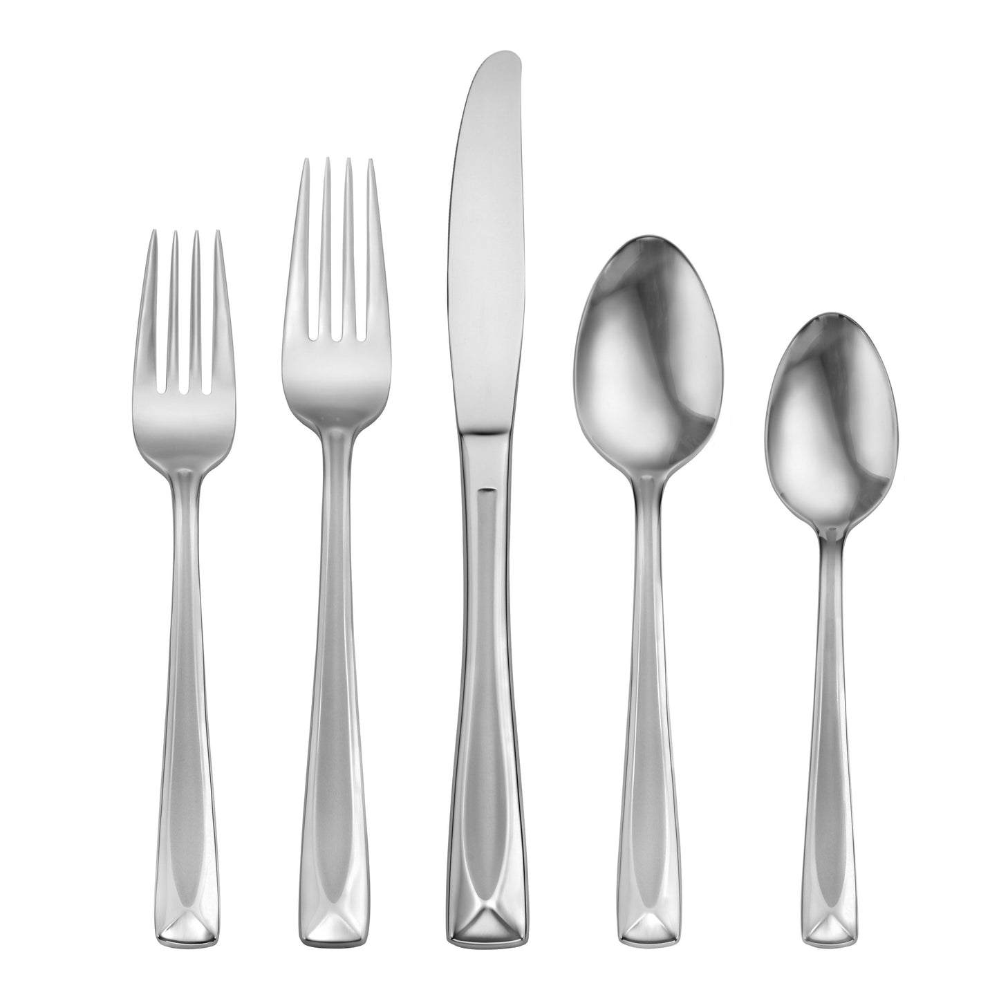 Oneida Satin Lincoln 45 Piece Everyday Flatware Set