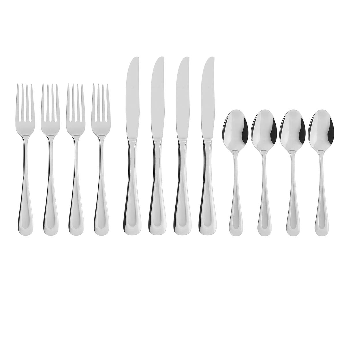 Oneida Satin Sand Dune 12 Piece Everyday Flatware Set