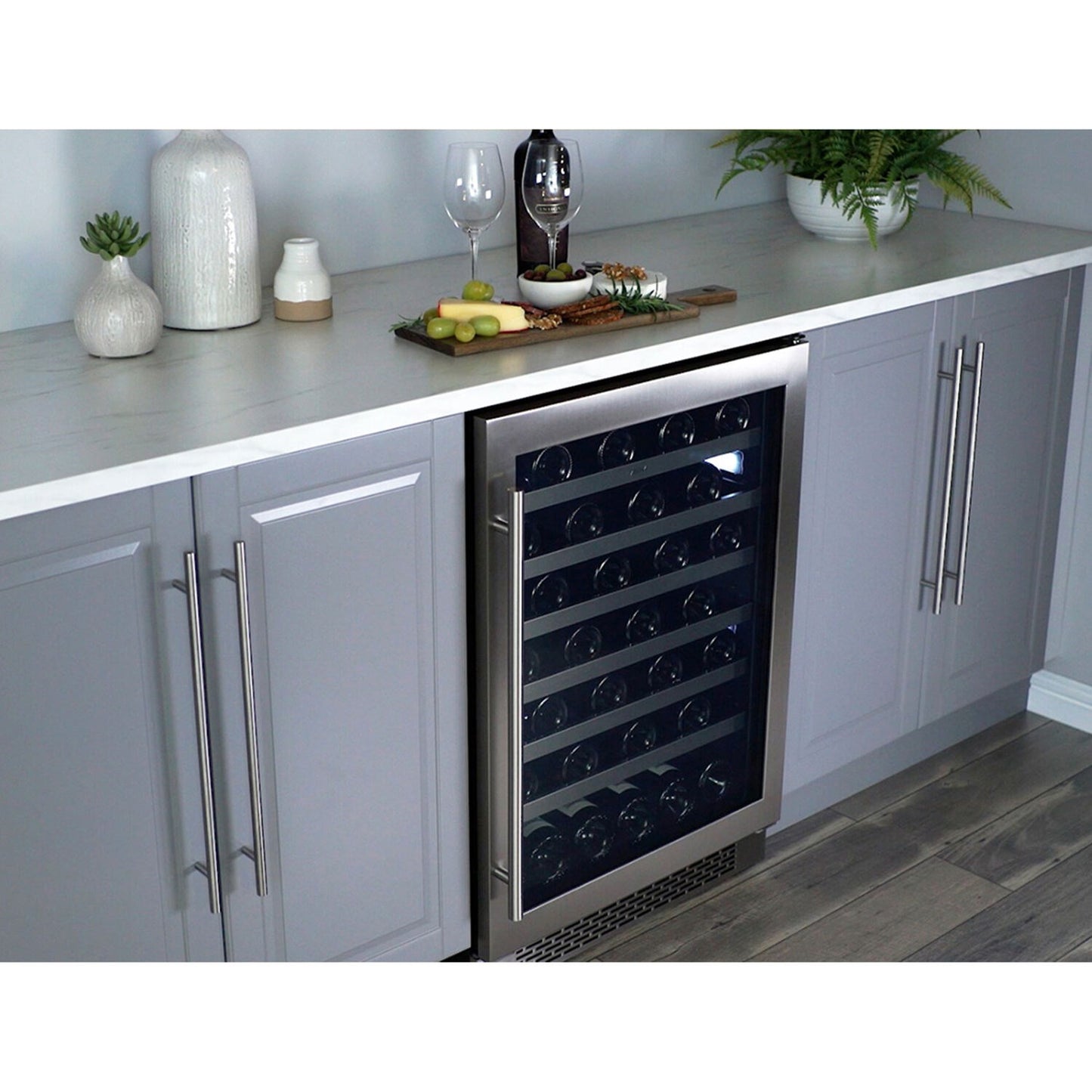 Zephyr Presrv 24" Single Zone Wine Cooler | Holds 53 Bottles | PRW24C01BG