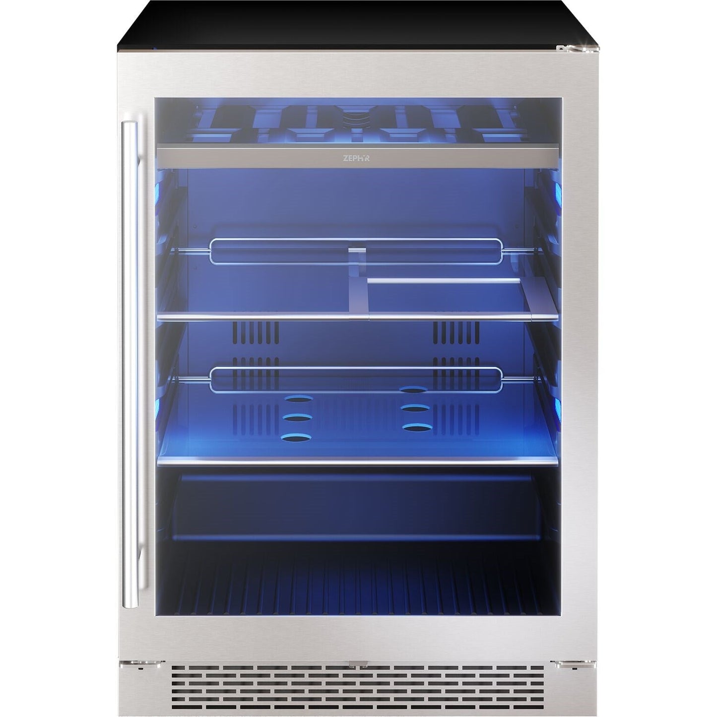 Zephyr Presrv™ 24" Wide, Single Zone Beverage Cooler Reversible Door lock, ADA Compliant- Stainless Steel