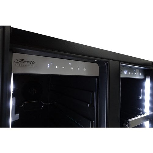 Danby Silhouette Lorraine | 24" Dual Zone Wine & Beverage Center Combo | Holds 61 Cans, 21 Bottles