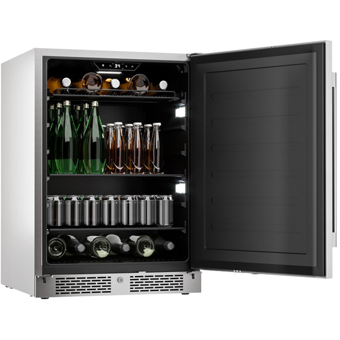 Zephyr Presrv 24" Single Zone Outdoor Beverage Cooler | Holds 136 Cans | PRB24C01AS-OD