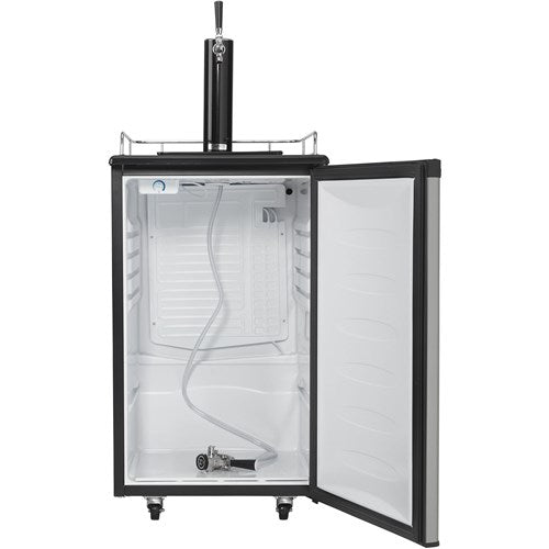 Danby 21" Wide Stainless Steel Beer Kegerator | Single Tap | Freestanding