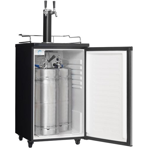 Danby 21" Stainless Steel Beer Kegerator | Double Tap | Freestanding