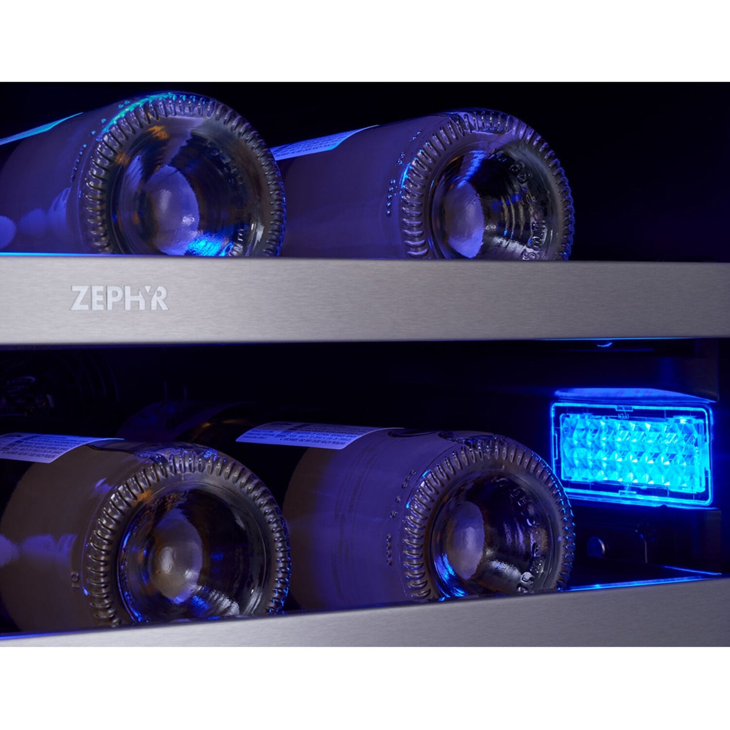 Zephyr Presrv 24" Dual Zone Wine and Beverage Cooler | Holds 21 Bottles & 64 Cans | PRWB24C32BG