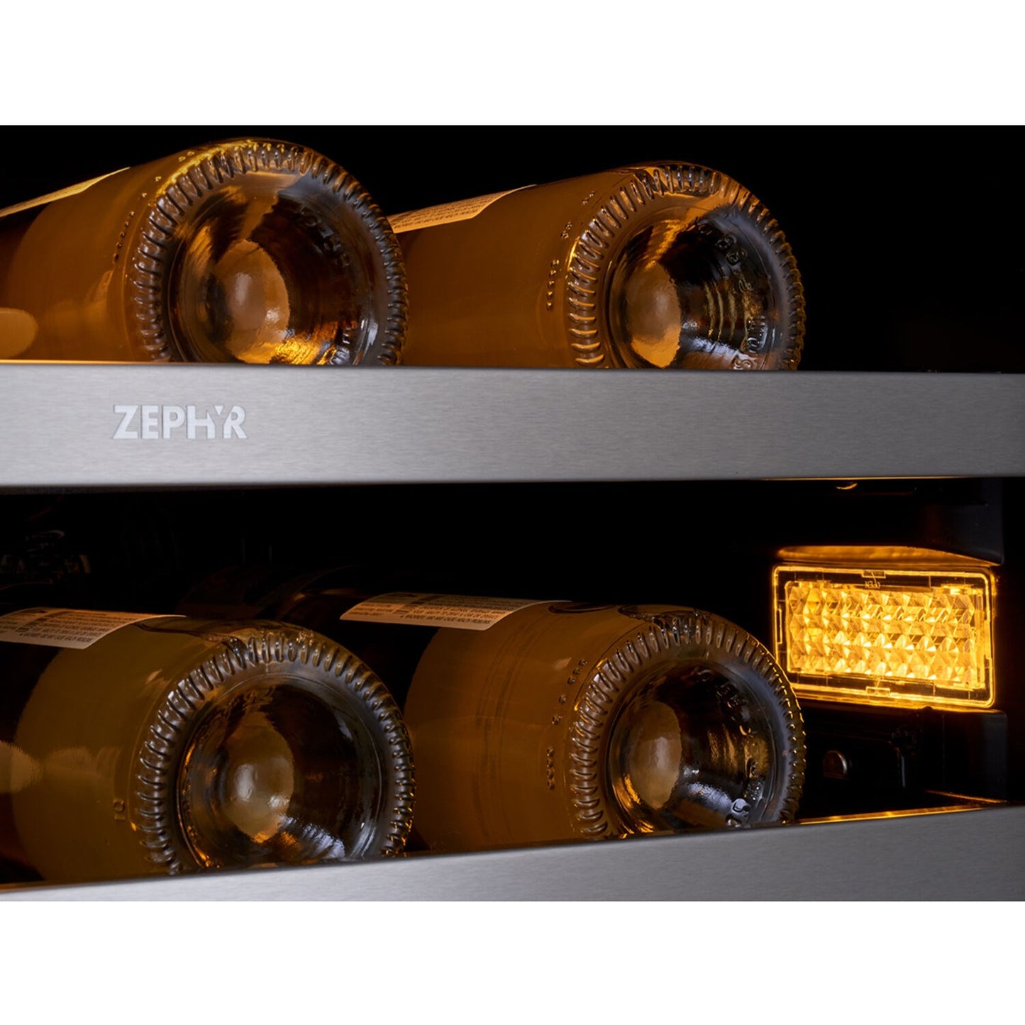 Zephyr Presrv 24" Dual Zone Wine and Beverage Cooler | Holds 21 Bottles & 64 Cans | PRWB24C32BG