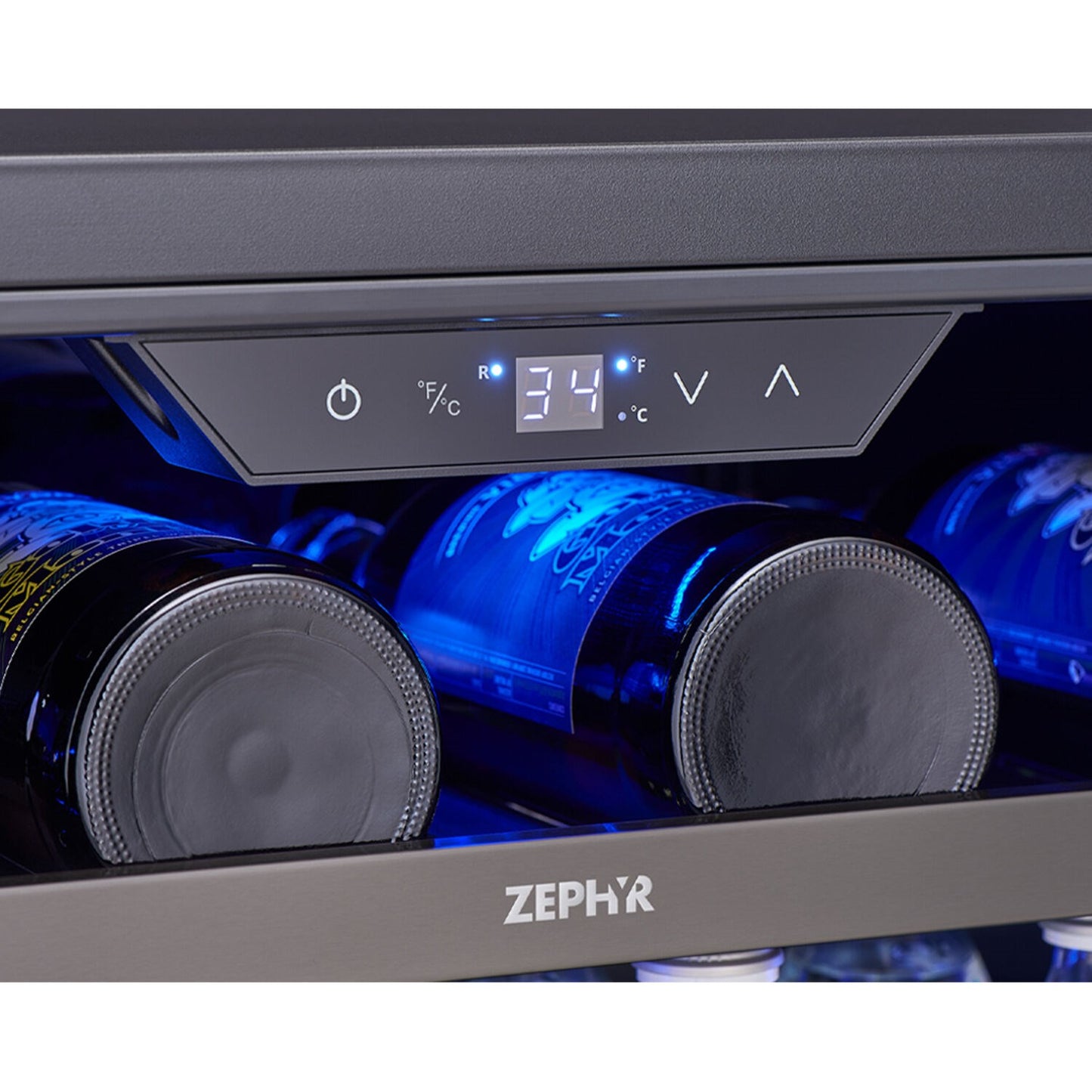 Zephyr Presrv 24" Single Zone Beverage Center | Holds 112 Cans | PRB24C01BBSG