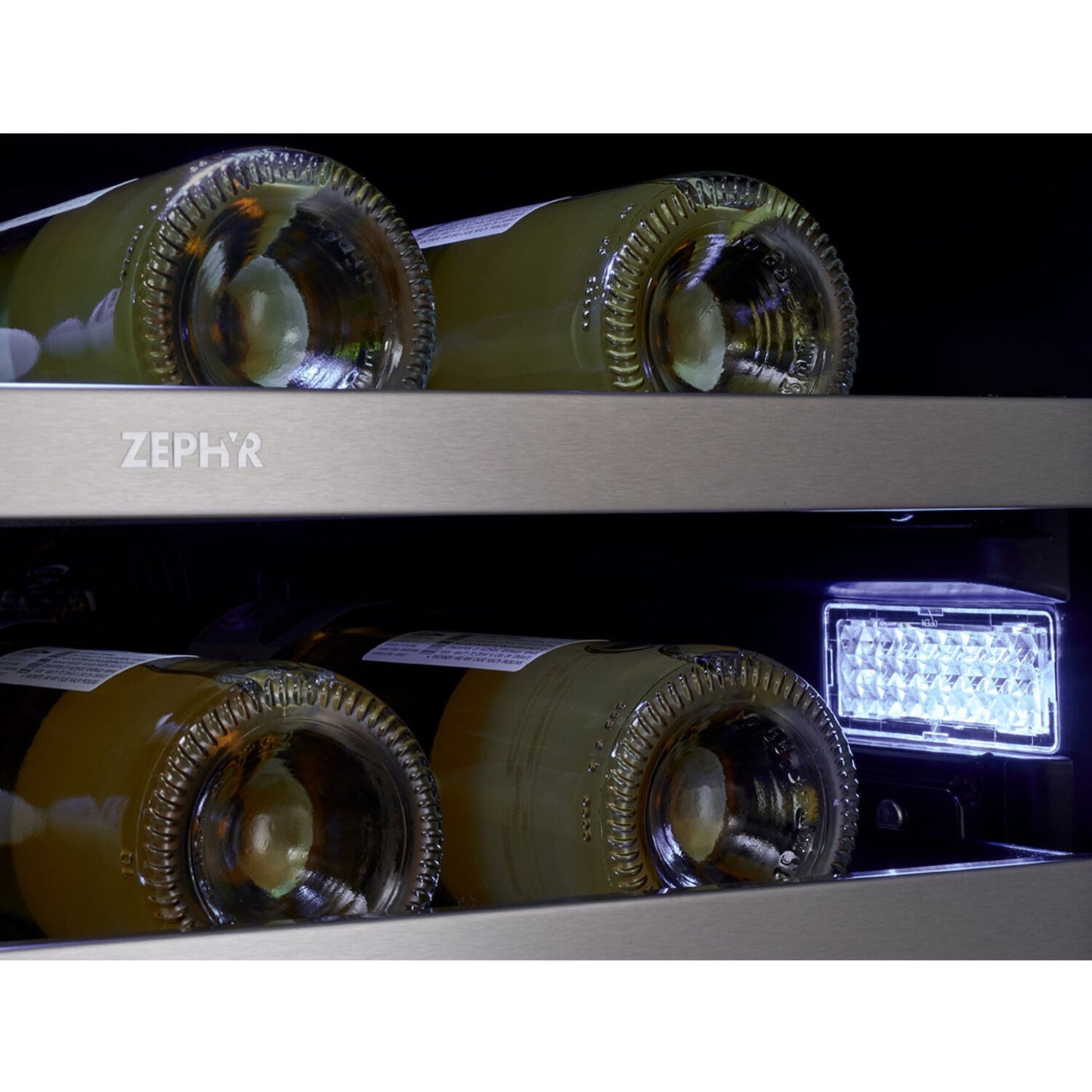 Zephyr Presrv 24" Dual Zone Wine and Beverage Cooler | Holds 21 Bottles & 64 Cans | PRWB24C32BG