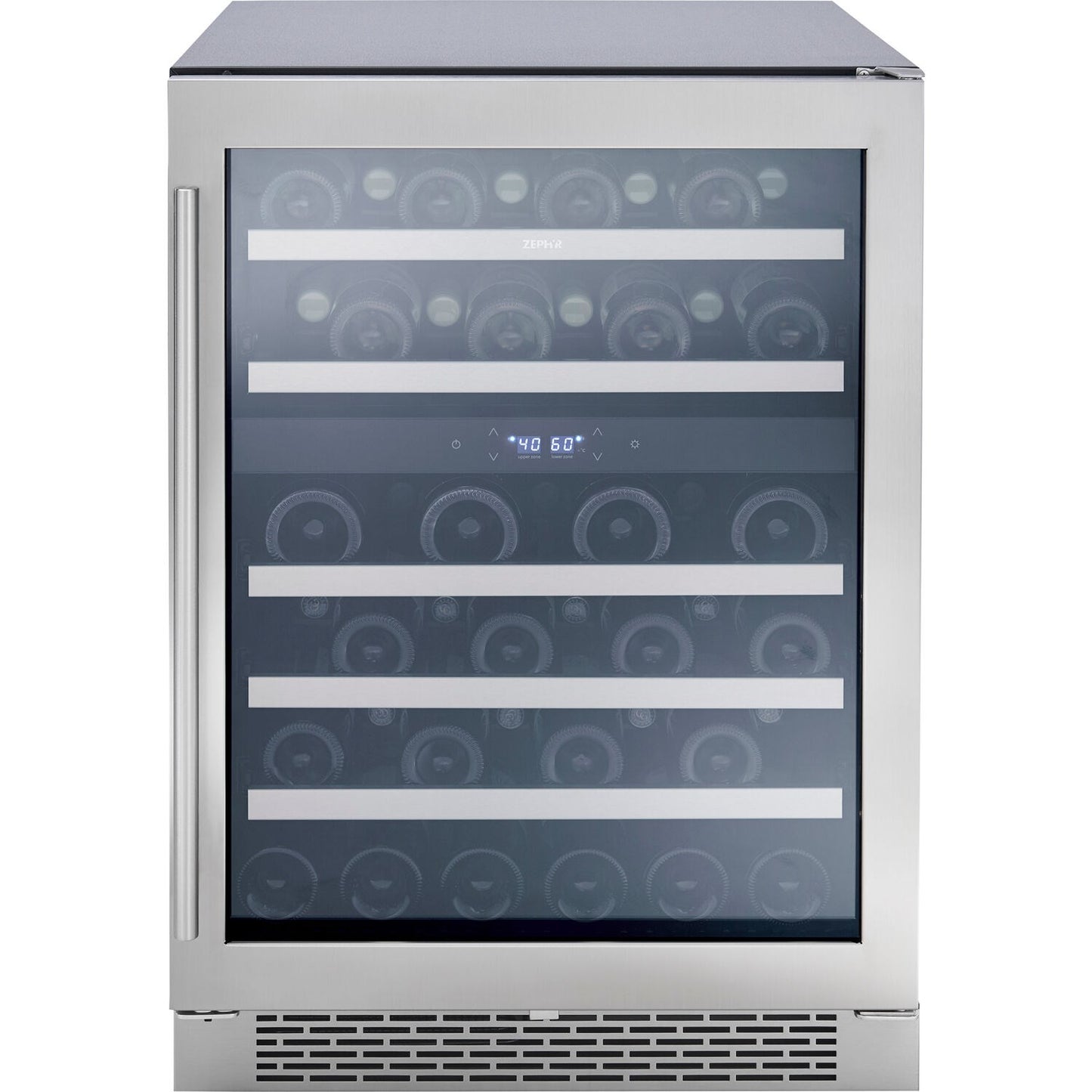 Zephyr Presrv 24" Dual Zone Wine Cooler | Holds 45 Bottles | PRW24C02CG