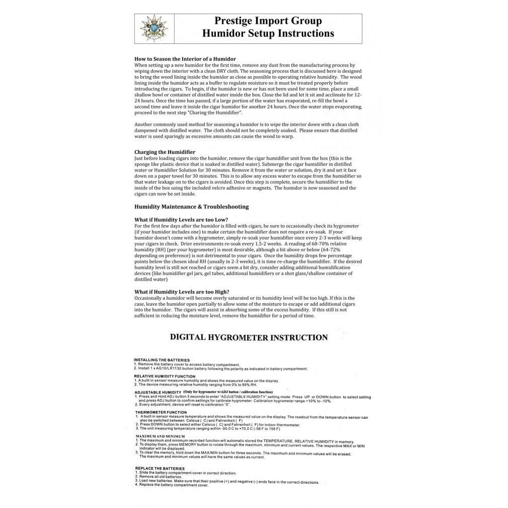 Salvador Desktop Cigar Humidor w/ Dual Trays | Holds 250 Cigars