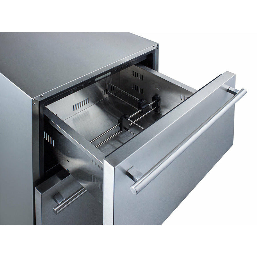 Summit 24" Wide 2-Drawer Refrigerator, ADA Compliant (Custom Panel Ready)