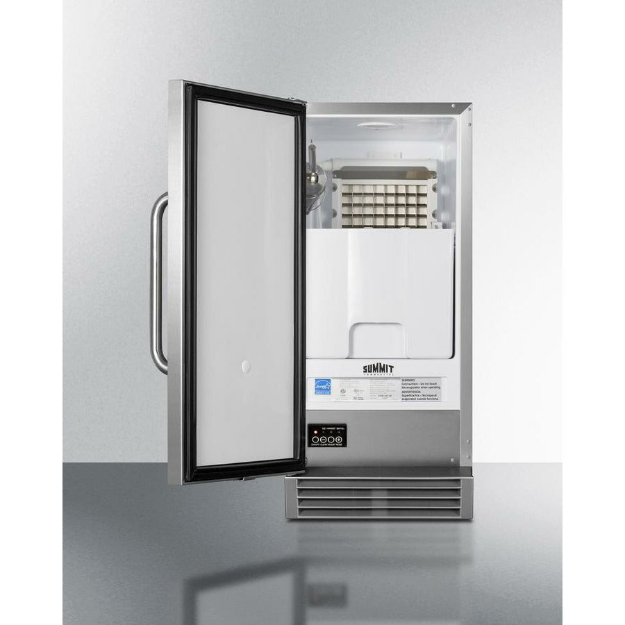 Summit 15" Wide | Outdoor Ice Maker | Commercial Approved | Makes 50 lbs of Ice (ADA Compliant)