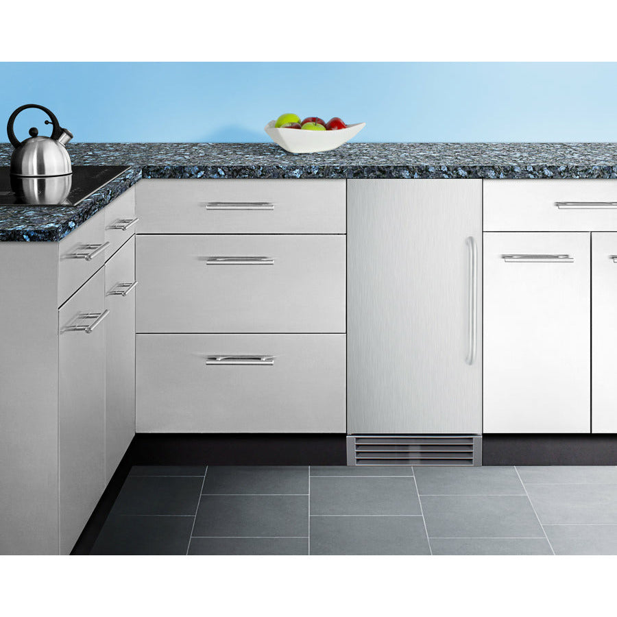 Summit 15" Wide | Indoor/Outdoor Ice Maker | Commercial Approved | Makes 50 lbs of Ice