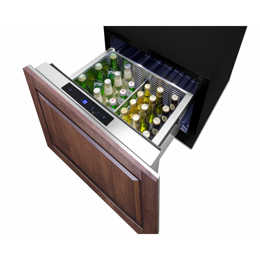 Summit 24" Wide, Built-In Refrigerator Drawer (Customer Panel Ready)