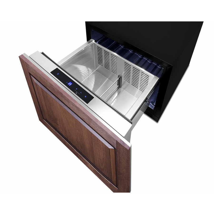 Summit 24" Wide, Built-In Refrigerator Drawer (Customer Panel Ready)