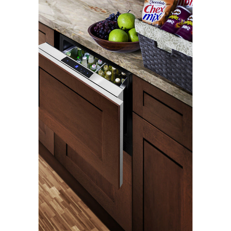Summit 24" Wide, Built-In Refrigerator Drawer (Customer Panel Ready)