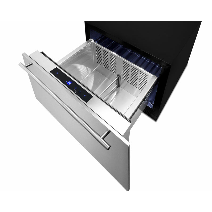 Summit 24" Wide, Built-In Refrigerator Drawer (Customer Panel Ready)