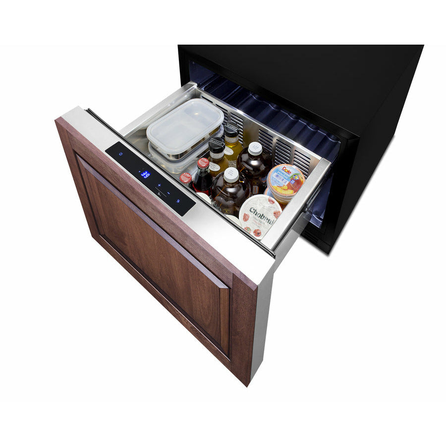 Summit 21.5" Wide, Built-In Refrigerator Drawer (Customer Panel Ready)