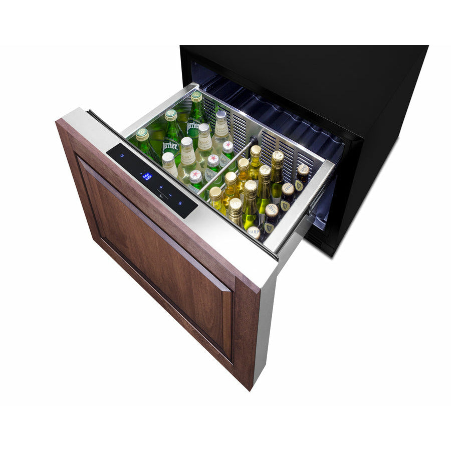Summit 21.5" Wide, Built-In Refrigerator Drawer (Customer Panel Ready)