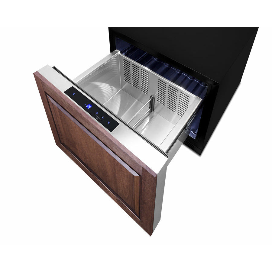 Summit 21.5" Wide, Built-In Refrigerator Drawer (Customer Panel Ready)