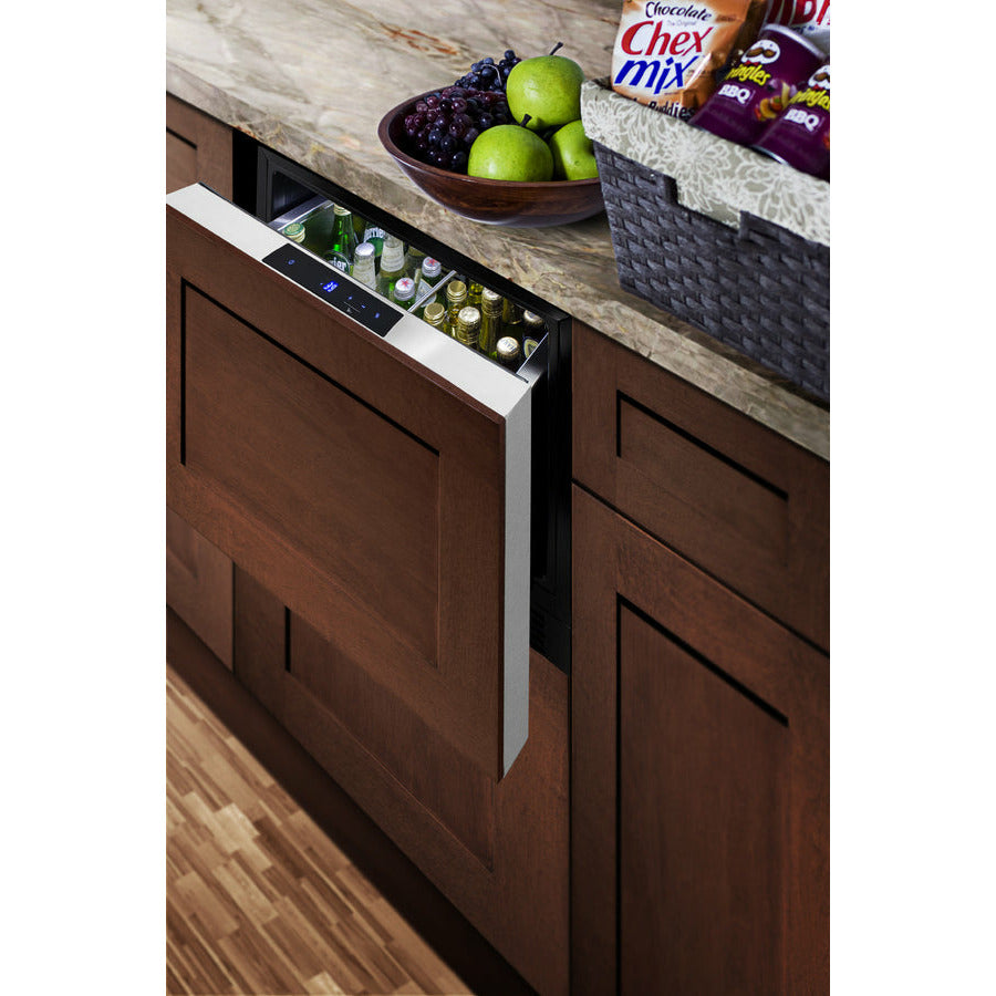 Summit 21.5" Wide, Built-In Refrigerator Drawer (Customer Panel Ready)