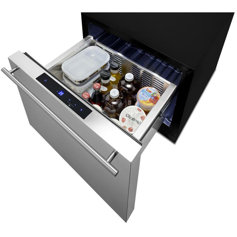 Summit 21.5" Wide, Built-In Refrigerator Drawer (Customer Panel Ready)