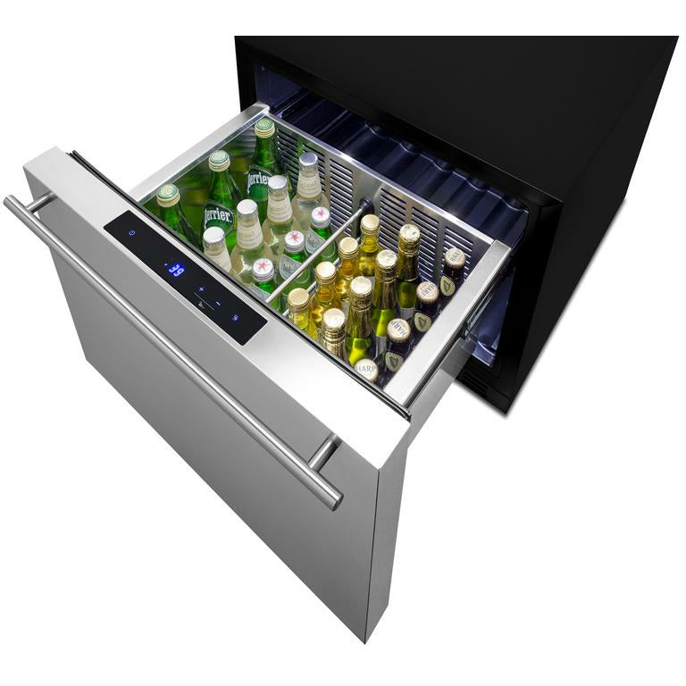 Summit 21.5" Wide, Built-In Refrigerator Drawer (Customer Panel Ready)