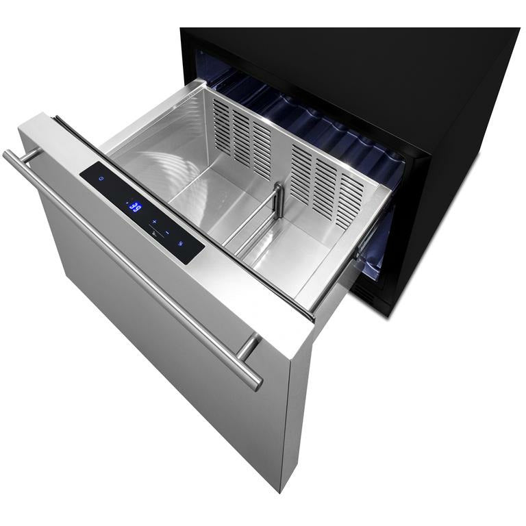 Summit 21.5" Wide, Built-In Refrigerator Drawer (Customer Panel Ready)
