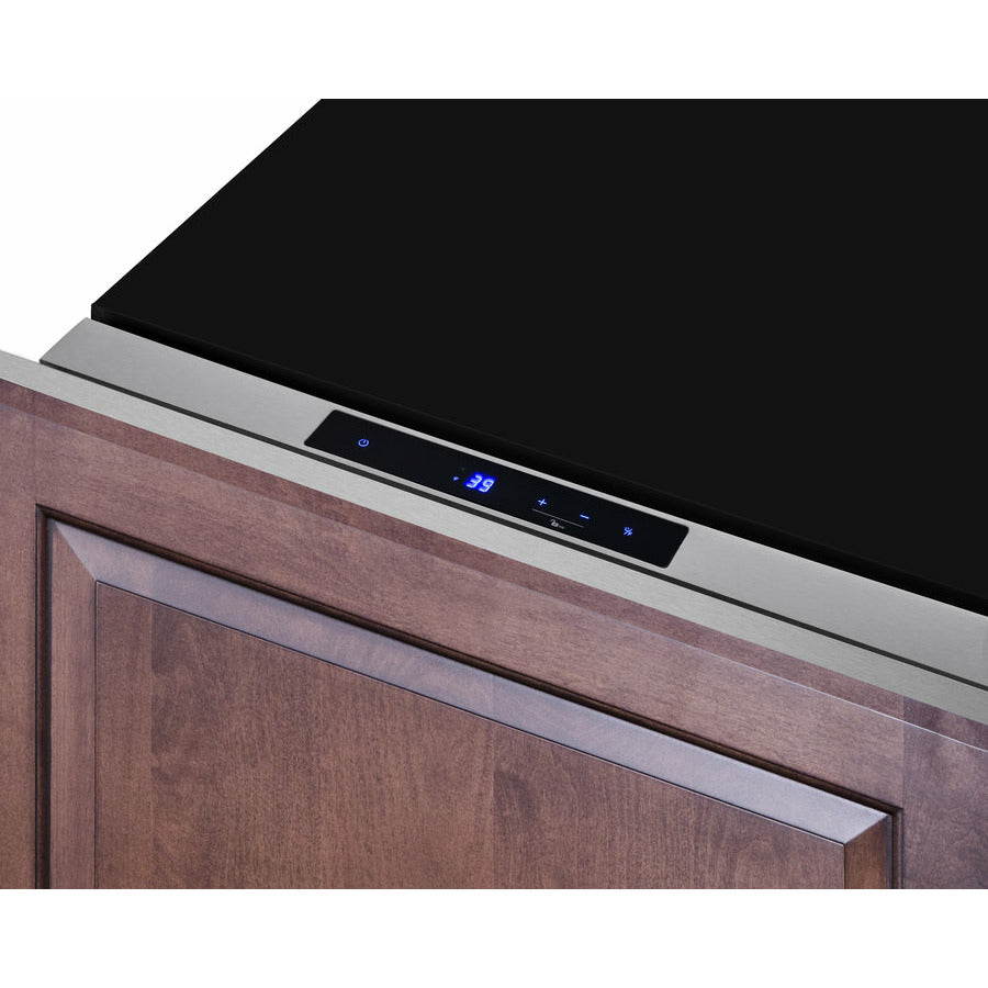 Summit 24" Wide, Built-In Refrigerator Drawer (Customer Panel Ready)