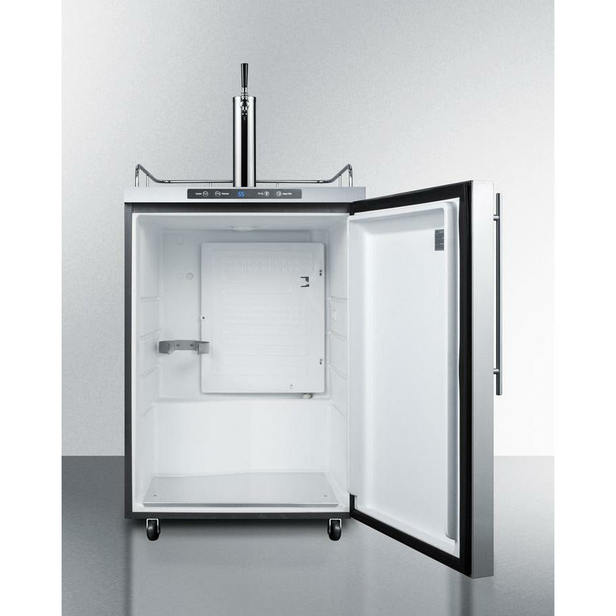 Summit 24" Wide, Freestanding Outdoor Kegerator - Single Tap (Vertical Handle Bar)