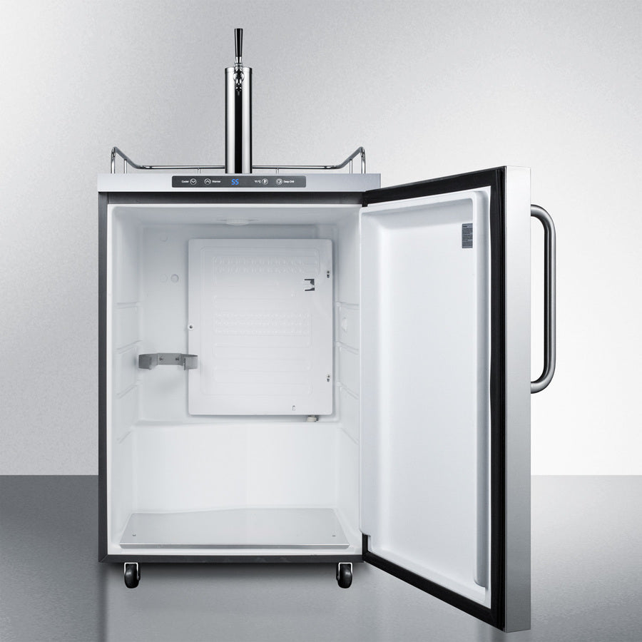 Summit 24" Wide, Single Tap Outdoor Kegerator - Freestanding, Commercial Approved