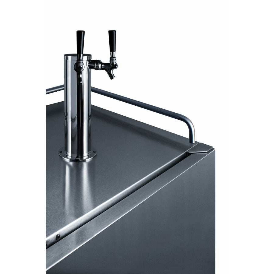 Summit 24" Wide, Dual Tap Outdoor Beer Kegerator