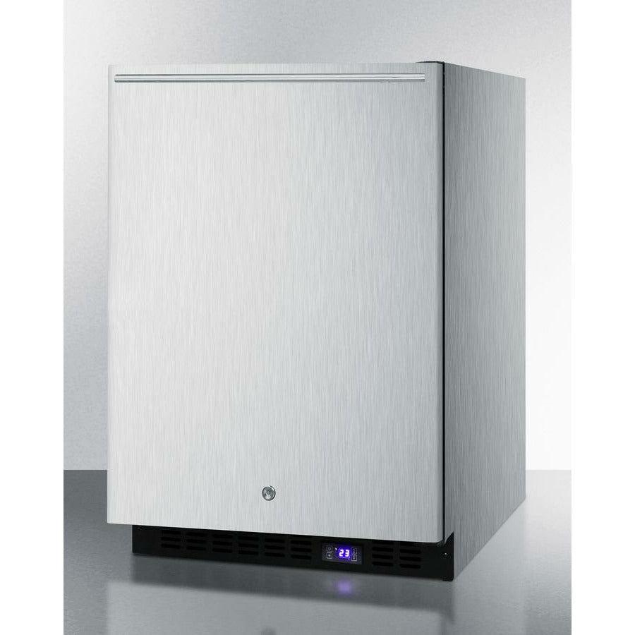 Summit 24" Wide, Outdoor Freezer w/ Horizontal Handle (Stainless Steel)