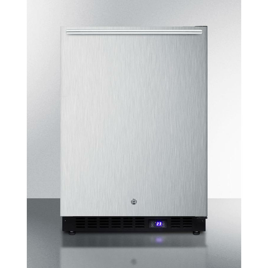 Summit 24" Wide, Outdoor Freezer w/ Horizontal Handle (Stainless Steel)