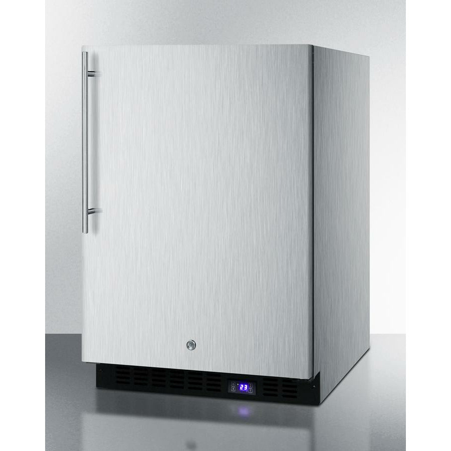 Summit 24" Wide, Outdoor Freezer w/ Vertical Handle (Stainless Steel)
