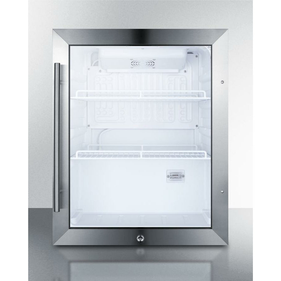 Summit 19" Wide, Commercial Approved, Countertop Outdoor Beverage Center (Cabinet- Stainless Steel)